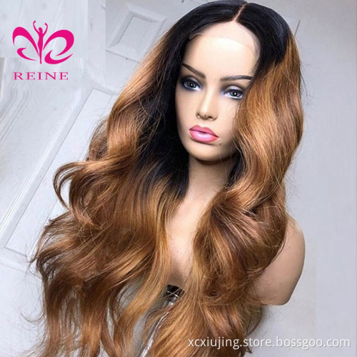 Ombre Human Hair Wig Body Wave /Straight  1B 30 Human Hair Lace Frontal Wigs Ombre Honey Blonde HD Lace  Brazilian Wig